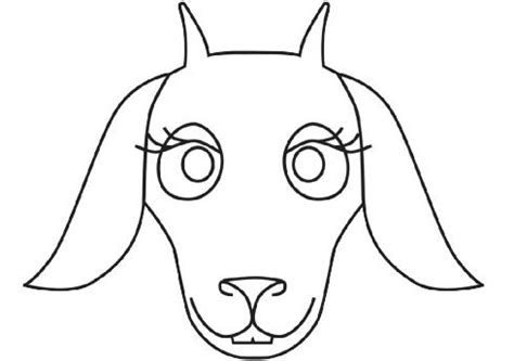 goat face colouring pages clipart  clipart