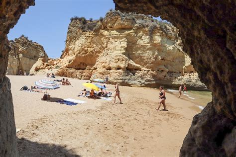 beaches  lagos portugal exploring  cliffs  secret coves