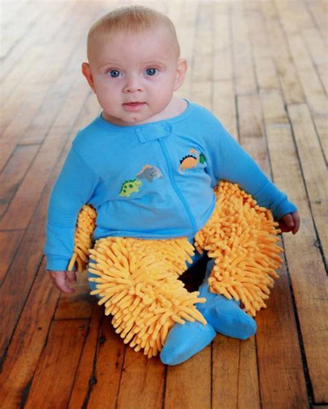 baby mop  onesie  cleans  floors
