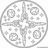 Weltraum Ausmalbild Raketen Rakete Weltall Malvorlagen Kostenlos Malvorlage Ausdrucken Mandalas sketch template