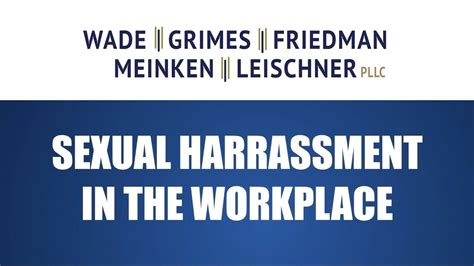 what constitutes sexual harassment in the workplace [video] old town