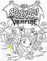 Doo Scooby Coloring Pages Printable Color Cartoon Vampire Halloween Sheets Kids Valentines Loon Print Gang Character Colouring Disney Books Adult sketch template