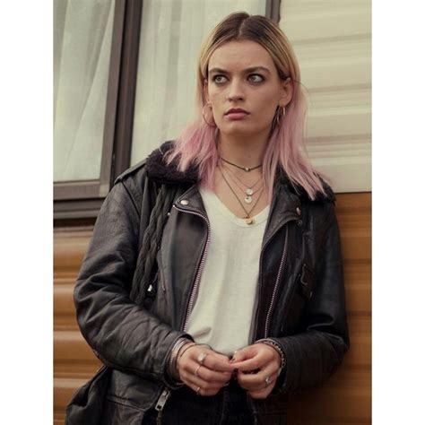 Sex Education Maeve Wiley Black Jacket Celebs Movie Jackets