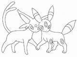Umbreon Espeon Coloring Pages Pokemon Coloringhome Lineart Printable Color Downloadable Becuo Deviantart Print Getcolorings Via Getdrawings Related sketch template
