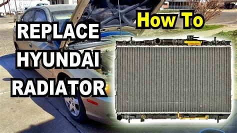 diy   remove  replace  radiator   hyundai elantra complete walk  guide
