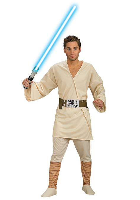 Adult Luke Skywalker Jedi Costume Mens Star Wars