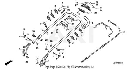 honda hrrk vxa lawn mower usa vin mzcg   mzcg  parts diagram