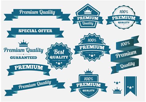 premium quality vector banners  badges   vector art