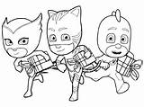 Pj Masks Coloring Pages Printable Disney Kids Mask Birthday Cartoon Pajama Colouring Color Print Para Colorir Superhero Book Boys Desenhos sketch template