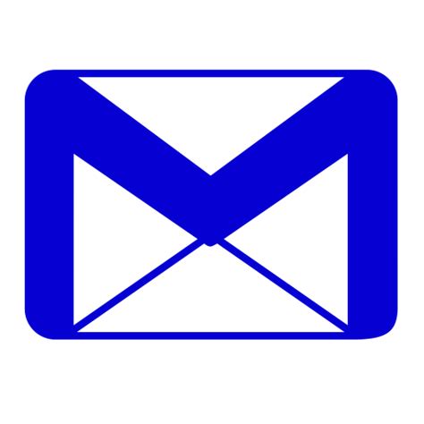 icono azul de gmail logotipo png