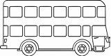 Bus Template Pages Colouring Coloring Car sketch template