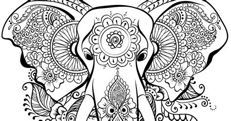 elephant coloring pages  adults printable top  coloring pages