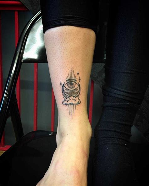 Mysterious Occult Tattoo By Kirk Budden Inked On The Right Shin