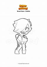 Brawl Colette Ausmalbild Squeak Supercolored sketch template