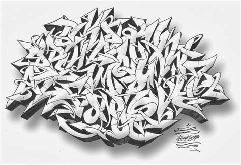 graffitie alphabet graffiti wildstyle