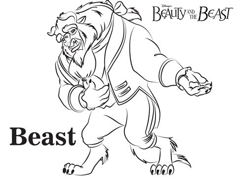 beauty   beast characters coloring pages  getdrawings