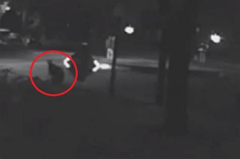 Cctv Footage Captures Mysterious Humanoid Figure Materializing At Night