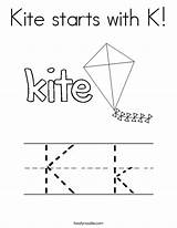 Coloring Letter Pages Kite Starts Rectangle Preschoolers Getcolorings Getdrawings Color sketch template