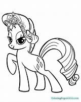 Rarity Coloring Pages Equestria Dash Rainbow Girl Getcolorings Printable sketch template