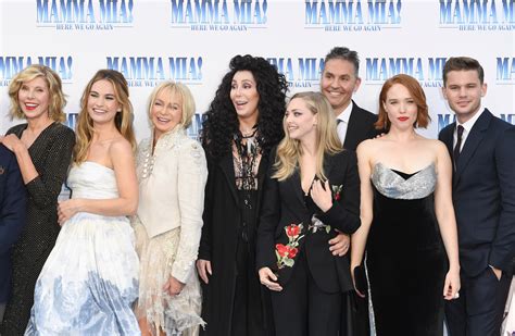 Mamma Mia 2 Cast Amanda Seyfried Dominic Cooper Pierce Brosnan