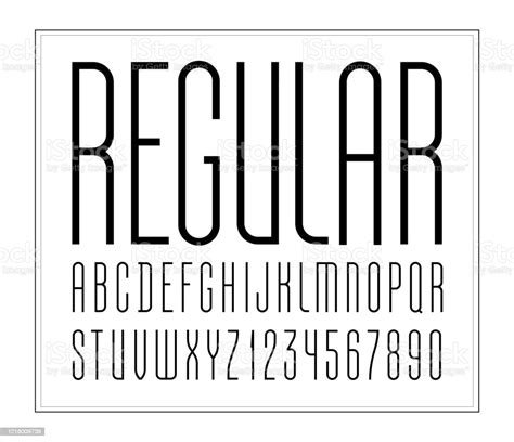 High Font Condensed Tall Thin Alphabet Sans Serif Trendy Uppercase