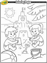 Beach Coloring Pages Party Preschool Getcolorings Color Printable sketch template