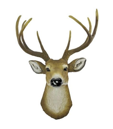 faux stag deer head wall mount