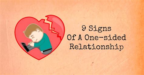 9 signs of a one sided relationship