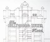 Tower Lineart sketch template