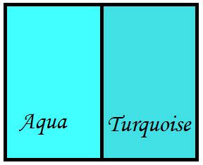 difference  aqua  turquoise aqua turquoise aqua turquoise