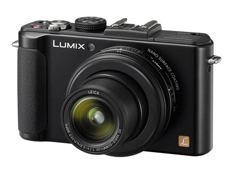 panasonic lumix dmc lx digital camera compact  mp  optical zoom leica black