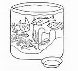Fish Coloring Bowl Drawing Pages Sheet Wallpaper Colour Library Comments sketch template