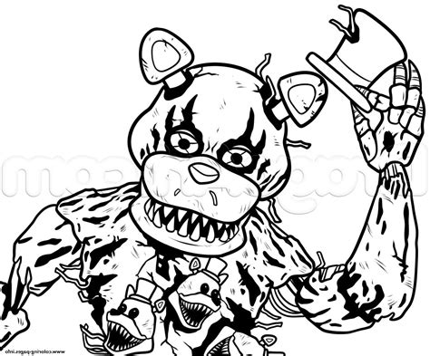 freddy coloring pages