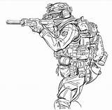Special Forces Drawing Army Military Drawings Soldier Character Artwork sketch template