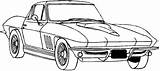 Sheets Stingray Adult Chevy Muscle Lockdown Boredom Coloriage sketch template