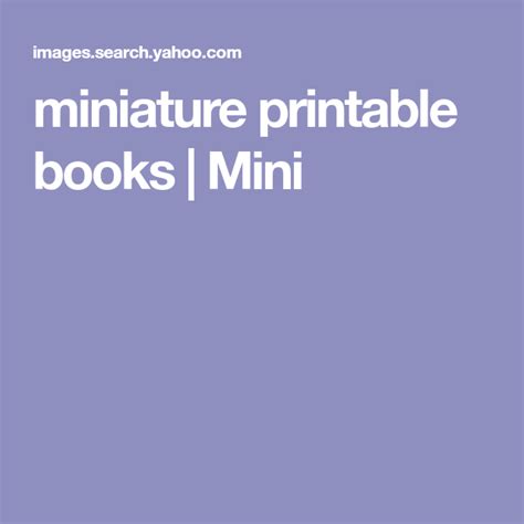 text reads miniature printable books mini  white letters