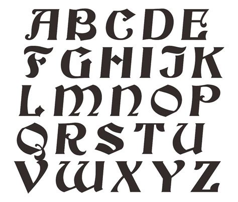 letter stencils designs    printables printablee
