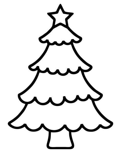 small christmas tree template printable
