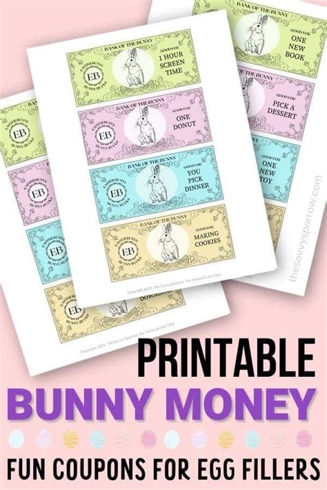bunny money  printable web check   bunny money printable