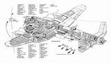Cutaway Lancaster Avro Bomber Wwii Westland Whirlwind Cutaways sketch template