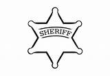 Sheriff Badge Star Clip Clipart Badges Coloring Template Deputy Cliparts Sheriffs Cowboy Pages Library Color Print Sheet Colouring Western Wall sketch template