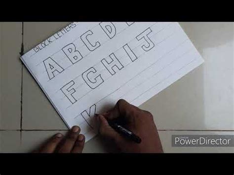 write block letters  alphabets    styling letters   youtube