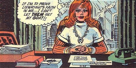 Panel From Brenda Starr Reporter Comic Strip Featuring Character Brenda