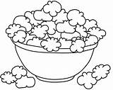 Coloring Pages Popcorn Printable Getcolorings sketch template