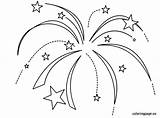Fireworks Firework Feux Artifice Patriotic Getdrawings Coloringpage Partagez Joey sketch template