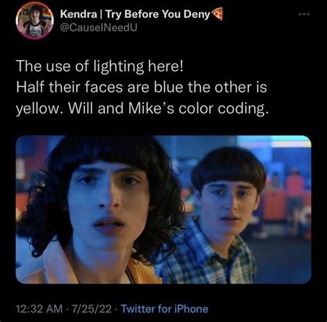 When Blue Meets Yellow In The West Stranger Things Quote Stranger
