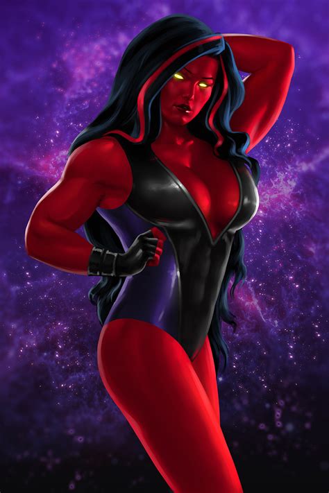 C Red She Hulk By Maximiliandraco Hentai Foundry
