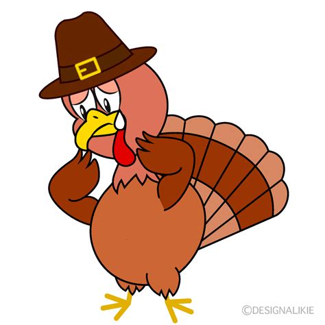 Free Sad Thanksgiving Turkey Cartoon Image｜charatoon