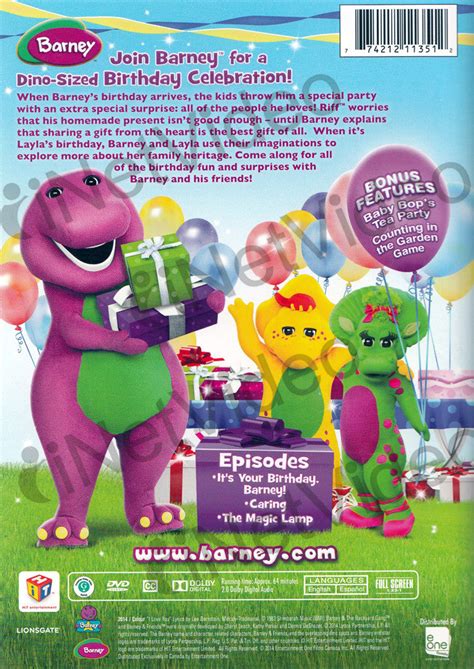 barney happy birthday barney  dvd