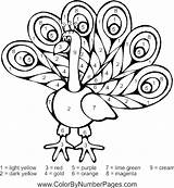 Peacock Number Color Coloring Pages Feather Bird Printable Animal Adult Kids Print Drawing Numbers Getcolorings Peacocks Colouring Fall Getdrawings Colo sketch template